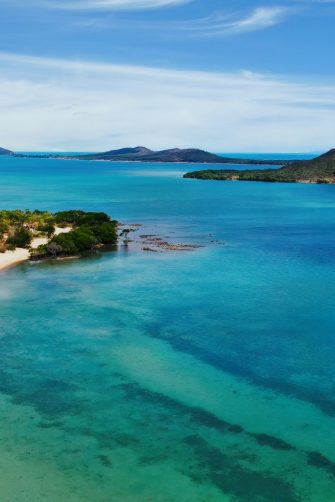 Torres Strait aerial view from the tip of Cape York