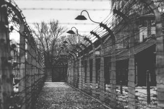 Poland, Auschwitz - April 18, 2014: Auschwitz Camp, a former Nazi extermination camp in Oswiecim