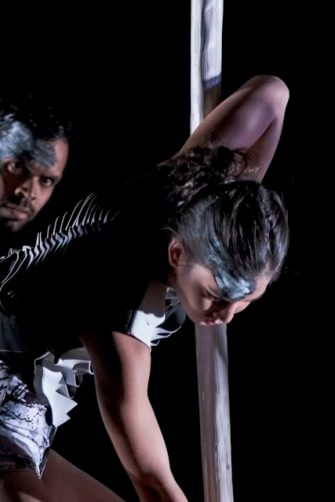 First nations dancers in Bangarra's new production, Sheltering