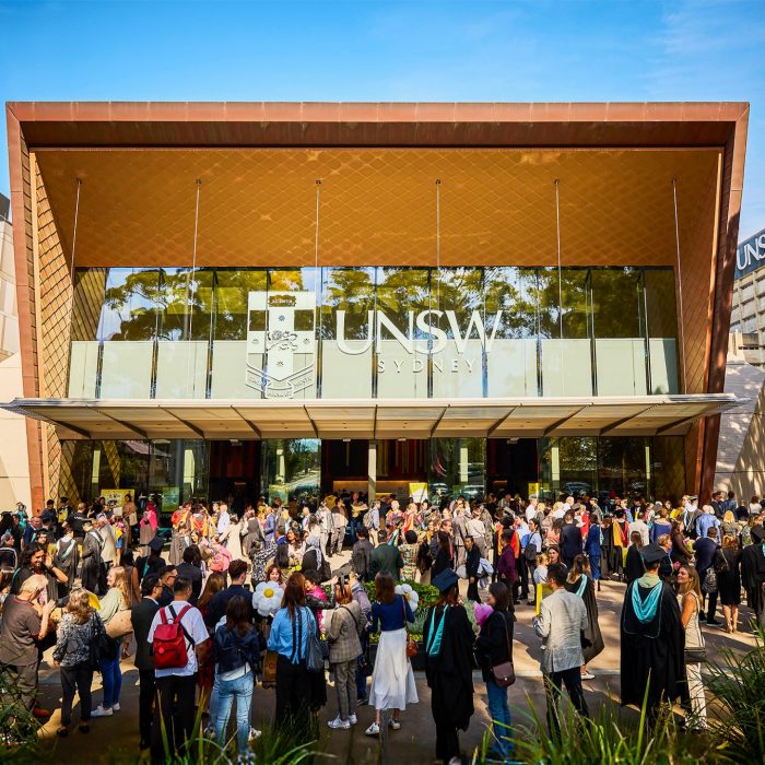 UNSW Clancy Auditorium with parents and graduates