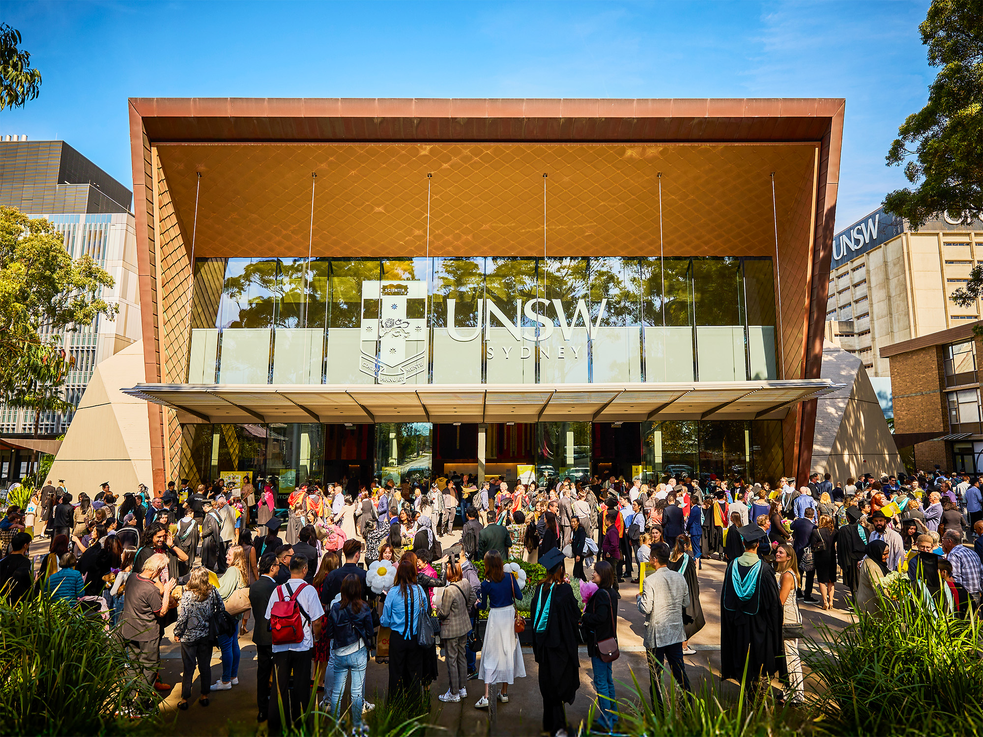 UNSW Clancy Auditorium with parents and graduates