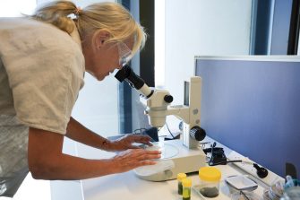 Ms Mariëtte van Bueren in a lab