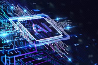 AI Learning and Artificial Intelligence Concept. Business, modern technology, internet and networking concept. 