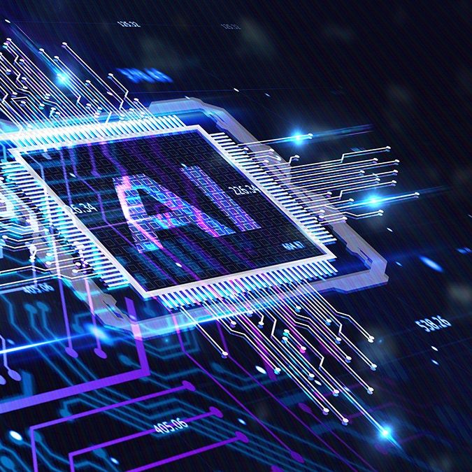 AI Learning and Artificial Intelligence Concept. Business, modern technology, internet and networking concept. 