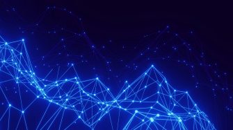 Big data modelling concept stock image