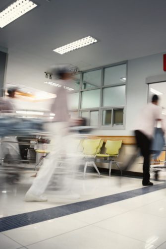 Hospital emergency department stock image
