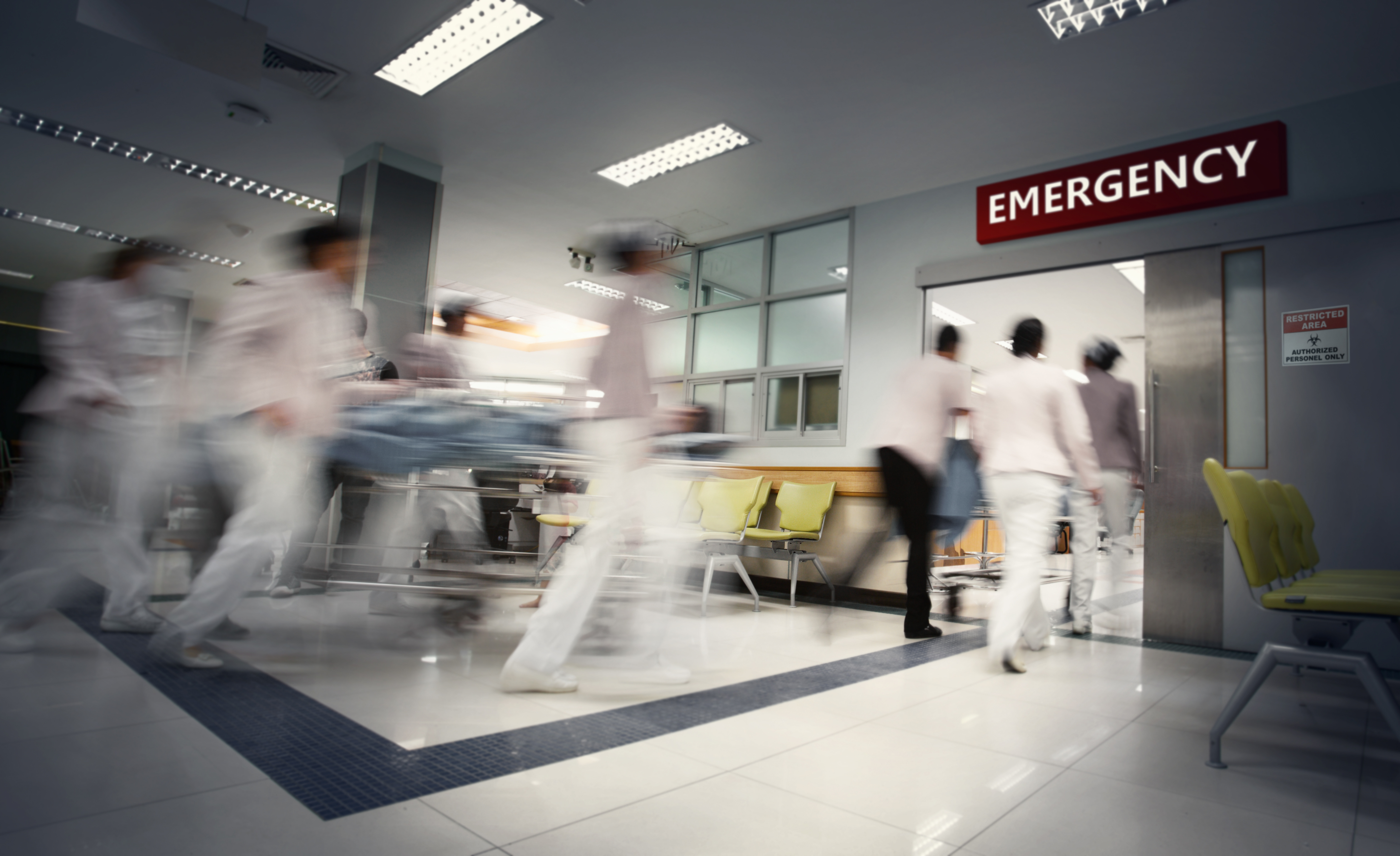 Hospital emergency department stock image
