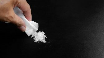 Crystal methamphetamine stock image