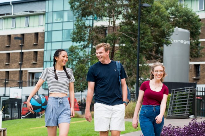 Group of students talking