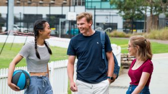 Group of students talking