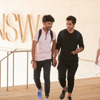 Students walking at Kensington campus
