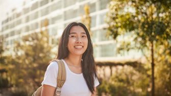 Female student at the UNSW campus Kensington