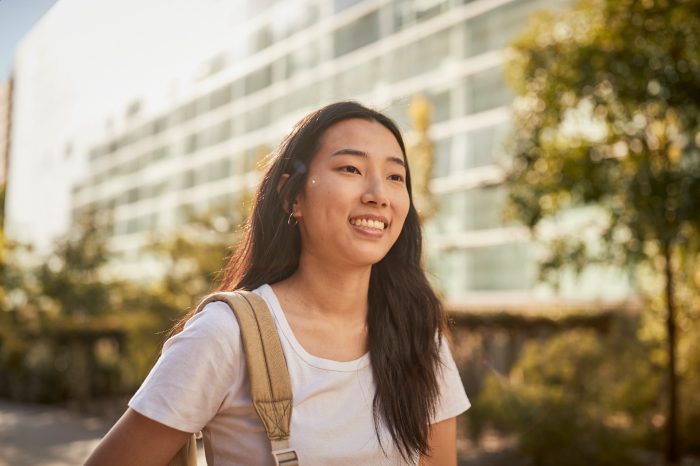 Female student at the UNSW campus Kensington