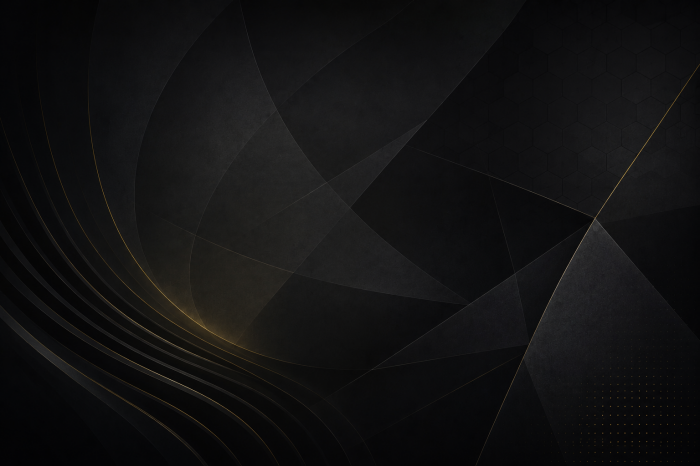 Dark geometric gold abstract background