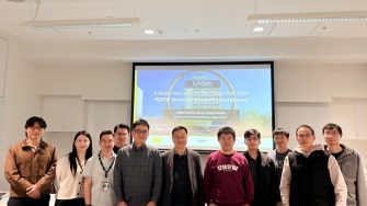 Dr Myoung Gyun Shin and Dr Inhyeon Jeong from POSCO Technical Research Laboratories with the UNSW team at the SCoPE Lab for Green Metals.
