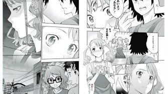 Panels from the manga Anohana: The flower we saw that day, studied in the UNSW Learning Japanese through Manga and Anime course.