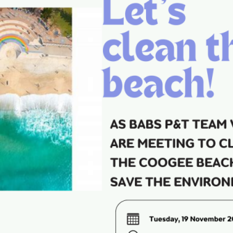 BABS Beach clean poster