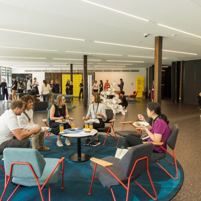 Guests connecting over lunch at the Massive Action Sydney Unconvention 