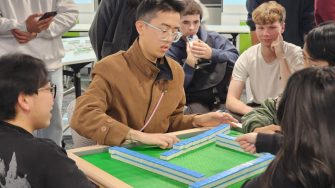 UNSW students participating in a mahjong tournament