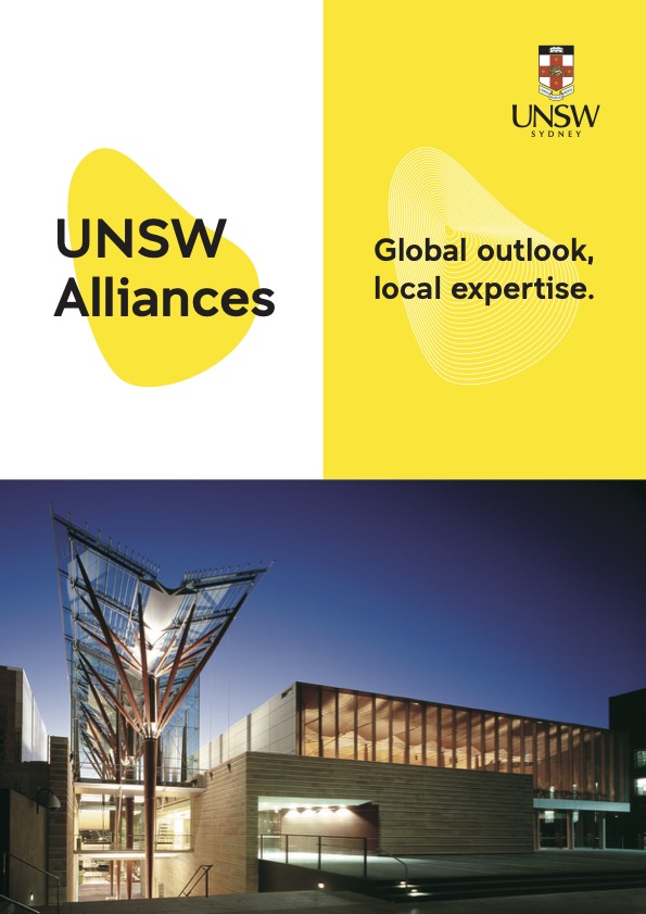 UNSW Alliances brochure cover image