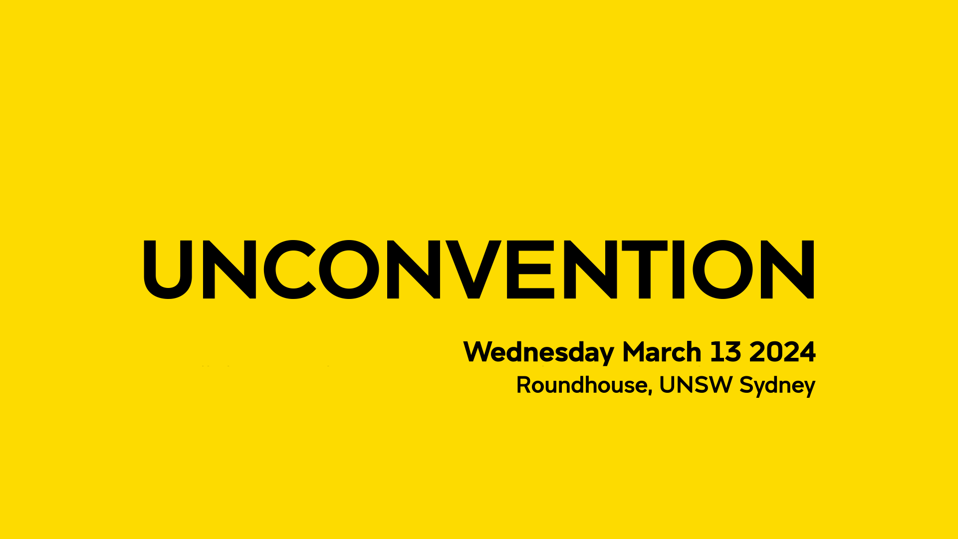 Unconvention animated banner