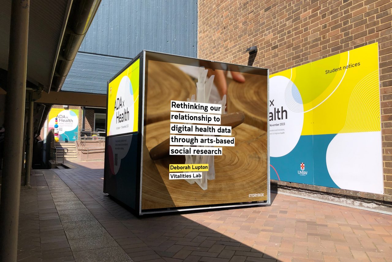 Storybox outside The Bank during ADAxHealth 2023