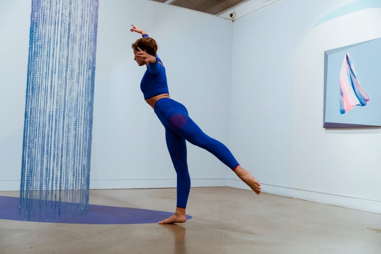 Rochelle Haley, The Invention of Depth, 2019, installation and performance commission for ‘Flat Earth Society’ at Cement Fondu. Choreographer and performer: Ivey Wawn