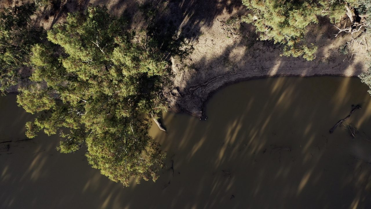 Aerial shot of the Calgoa River