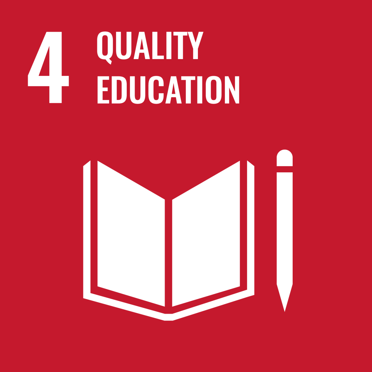 UN Sustainable Development Goals icon 4: Quality Education