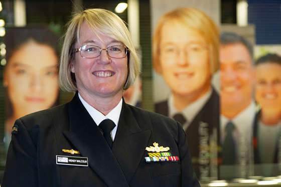 Rear Admiral Wendy Malcolm, a participant of the Facing Equality portrait series.The UNSW Canberra campus official opening of the Facing Equality portrait series.The Facing Equality portrait series challenges notions of equality by combining photographic portraits with personal reflections from a diverse range of alumni and members of the UNSW community. Participants represent diversity across gender, ethnicity, religion, sexual orientation, physical ability and personal background. In addition to sharing their image, alumni have detailed why diversity is important from their own unique perspective.