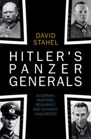 Cover of Hitler's Panzer Generals, a book by David Stahel, University of New South Wales, Canberra