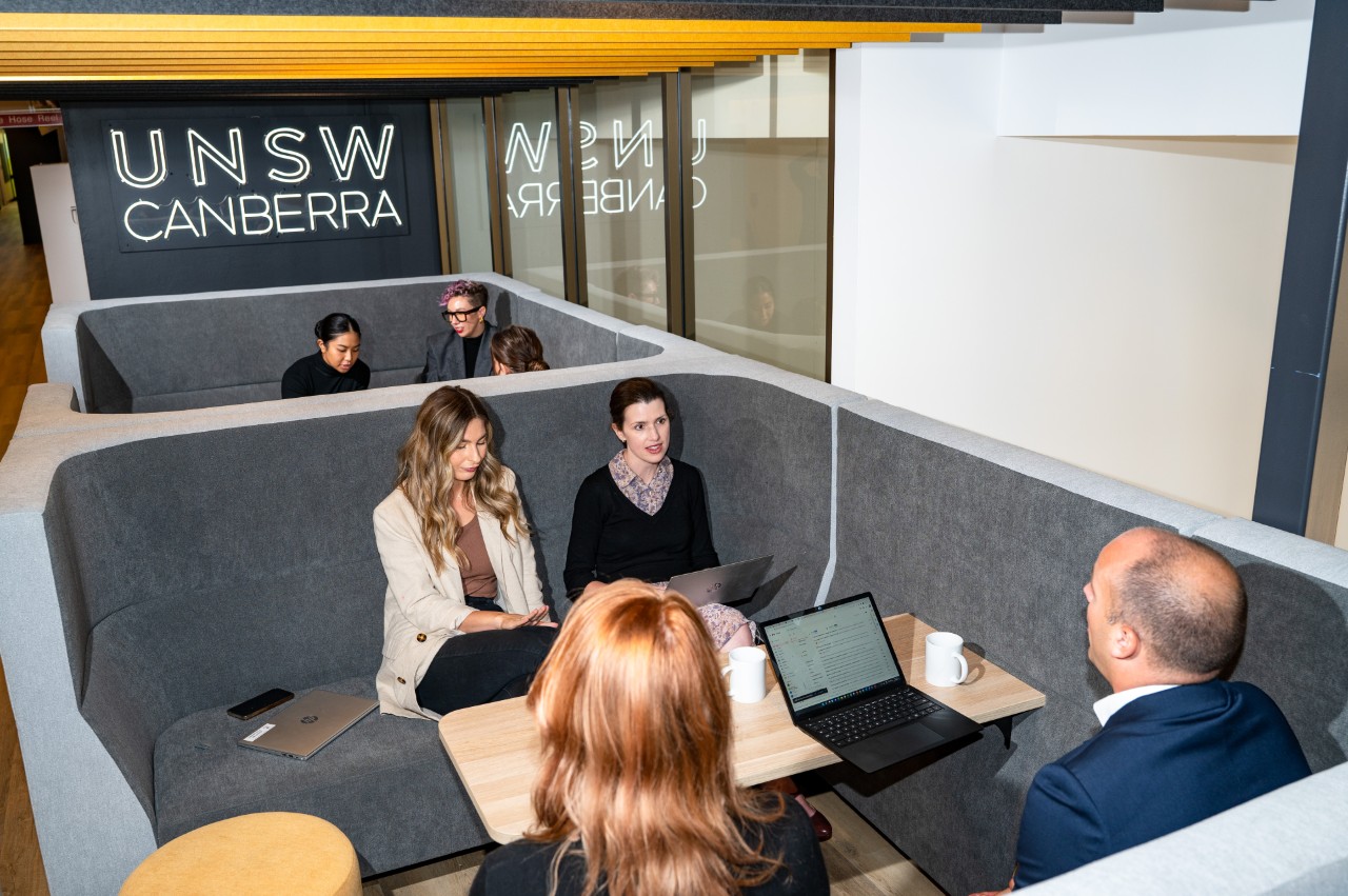 UNSW Canberra City Campus Stock ImageryProfessional Eduaction, profed, cyber, industry, postgrad, post graduate,