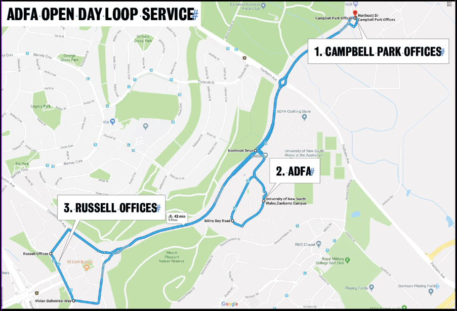 ADFA Open Day Loop Service