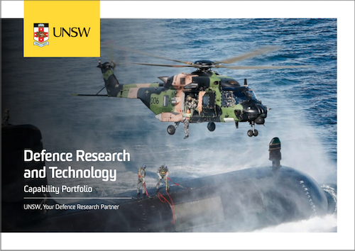 Capability portfolio - Defence Research and Technology brochure cover