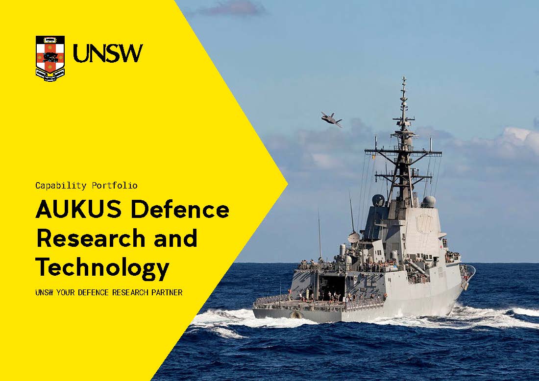 Capability portfolio - AUKUS Defence Research and Technology brochure cover