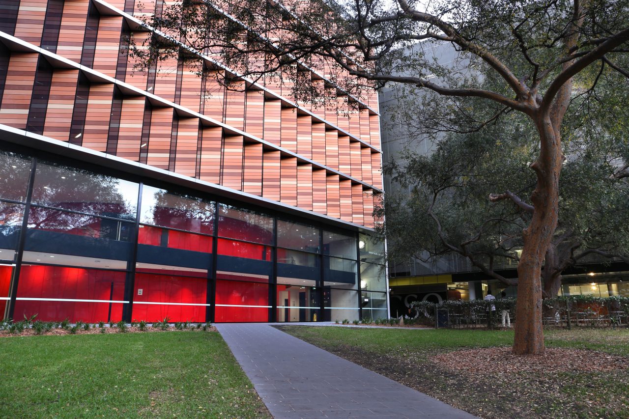 Entrance of the Ainsworth building at UNSW Kensington