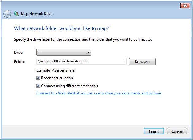 Screenshot instructions, Windows - Map Network drive