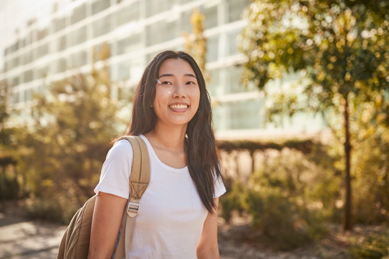 Female student at the UNSW campus Kensington