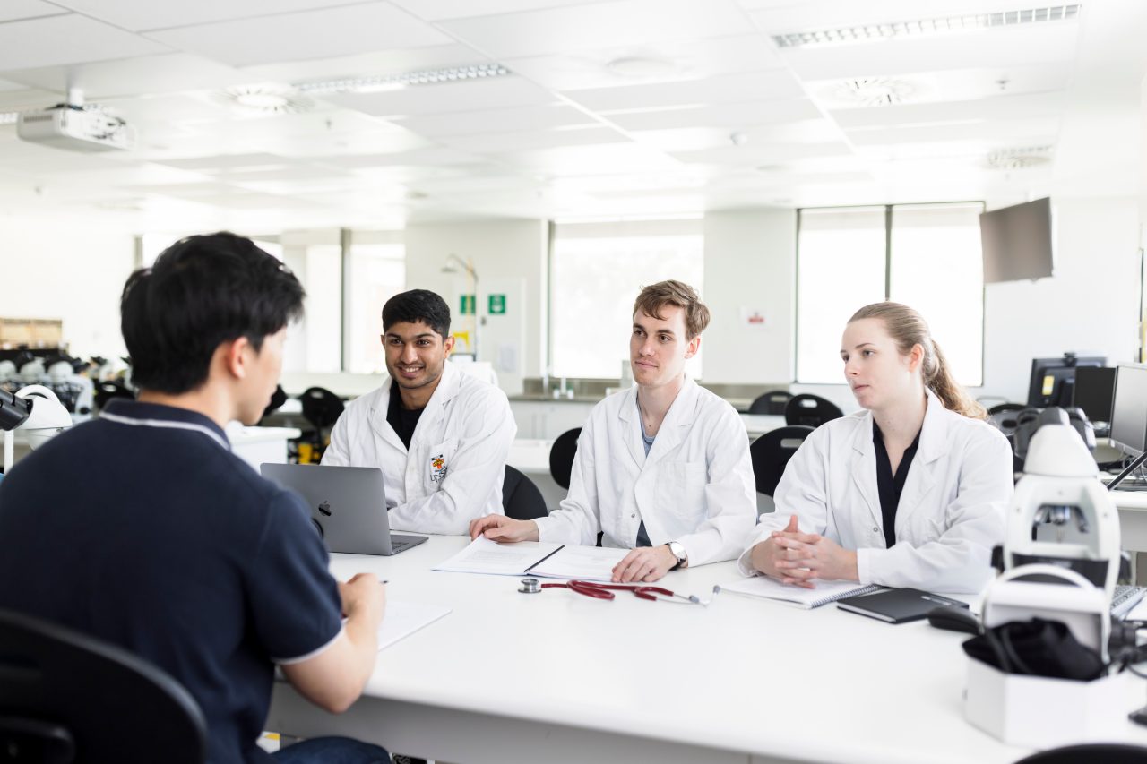 Students learning in the Medicine & Health facilities at the UNSW Kensington campus