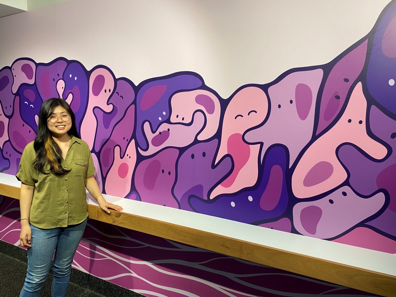 Wallace Wurth Mural Student Helen Han Cell Culture