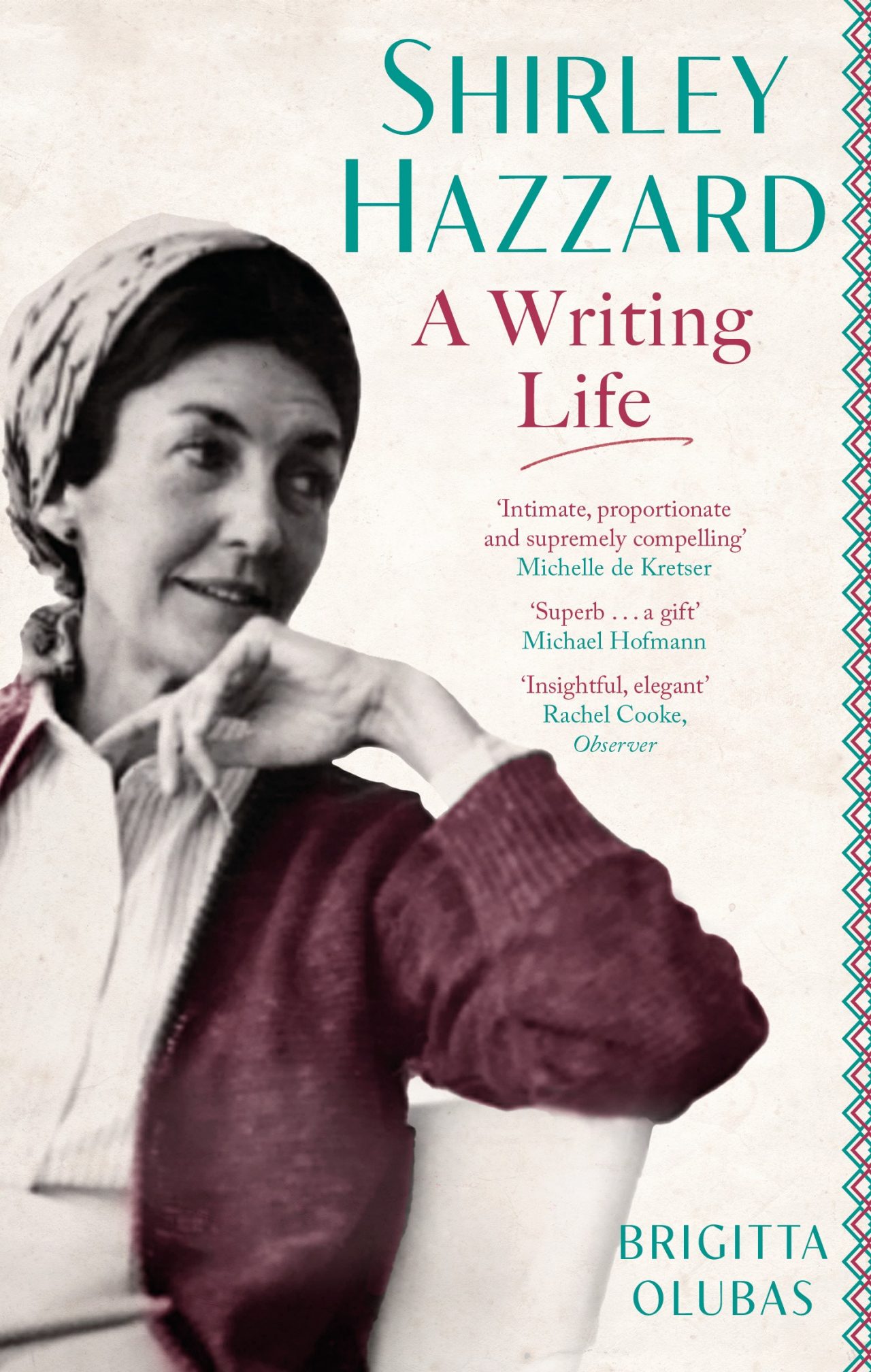 Book cover for Shirley Hazzard's A Writing Life