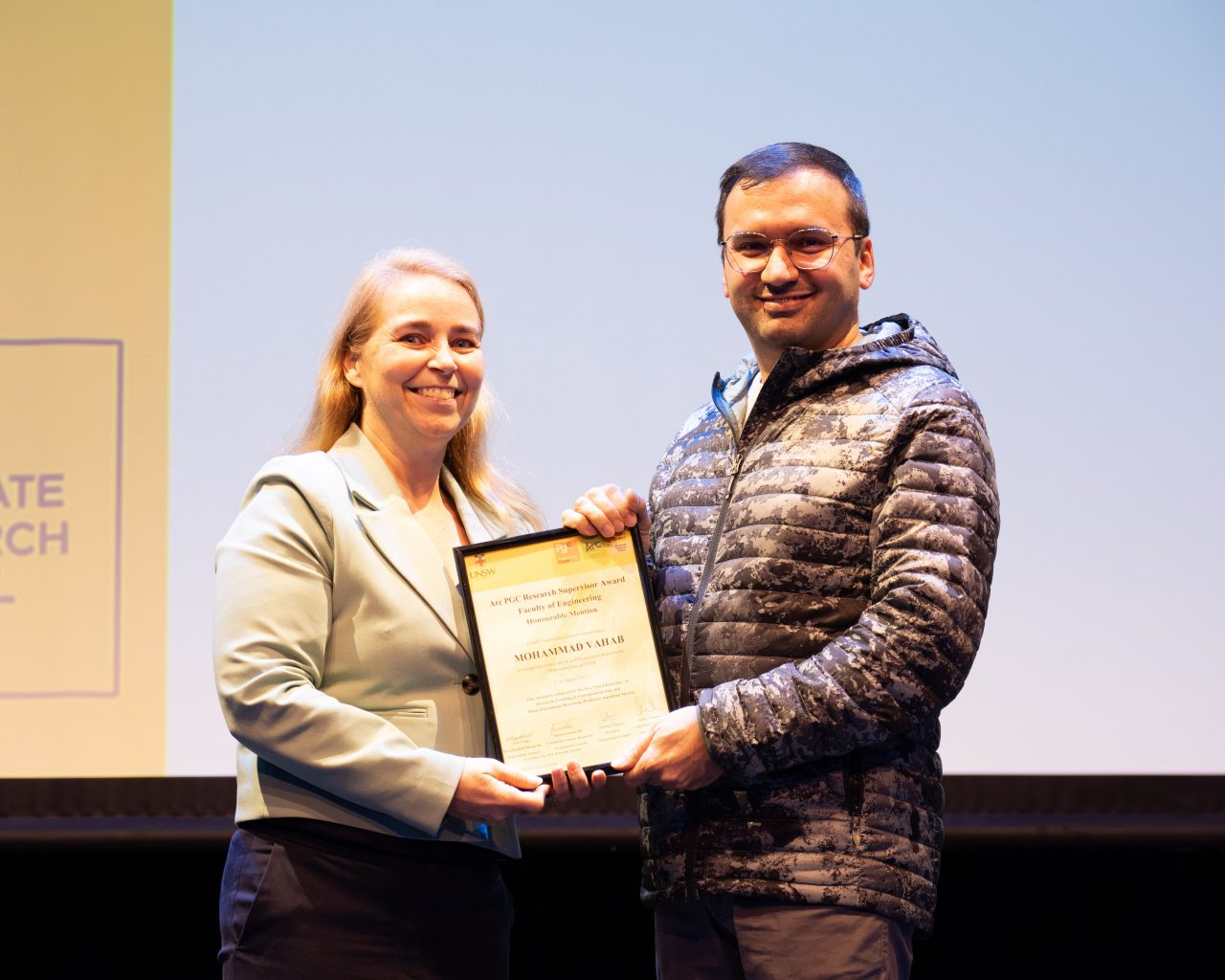 Penny Martens and Mohammad award scientia