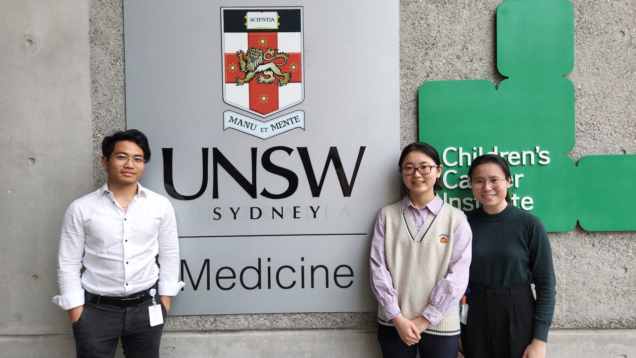 Fifth year international medical student, Si Thu Zin, Jane Xu and Gladys Tam