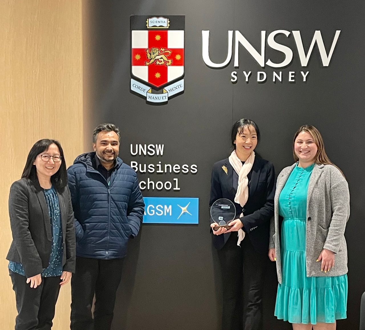 In 2023, the UNSW Business School Accessibility project team was awarded an Accessibility in Action Award from the Australian Disability Clearinghouse on Education and Training (ADCET)