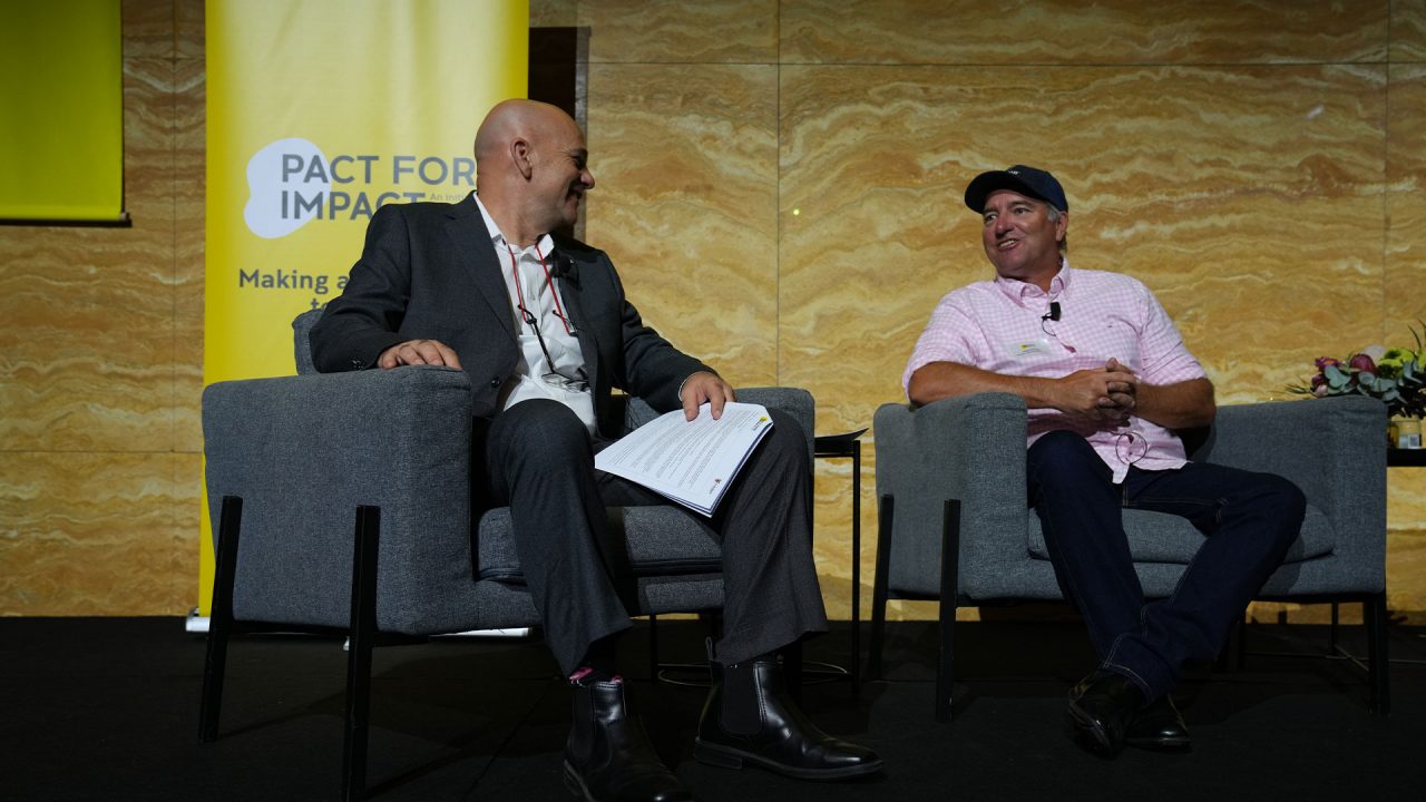UNSW Science Co-Deputy Dean for External Engagement Professor Jes Sammut and Andrew Douglas (Kandui Technologies) spoke about the importance of forming partnerships to co-create and elevate ideas to deliver positive outcomes across society, the environment and the economy. 