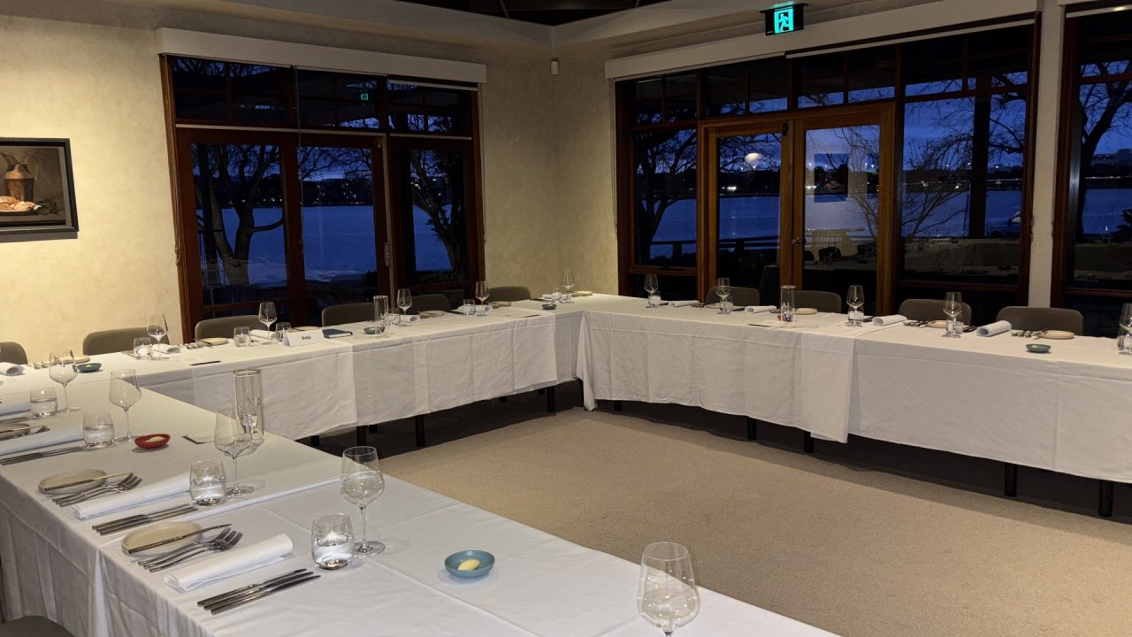 IFCyber and UNSW AI Institute hosted a dinner at the Boathouse.