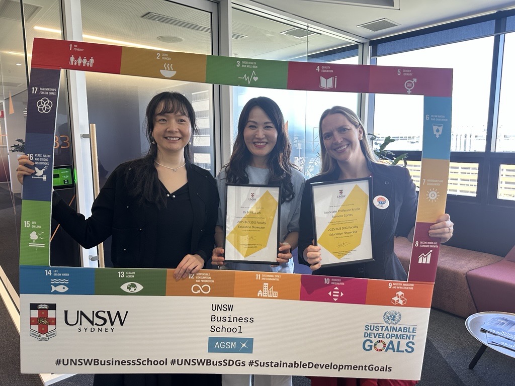 2025 BUS SDG Education Showcase_Natalie Oh & Kristal & Veronica