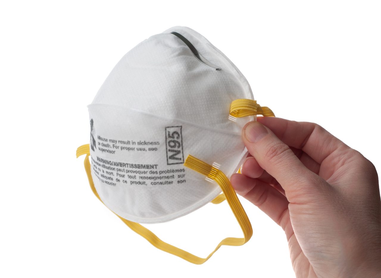N95 respirators and surgical masks (face masks) personal protective equipment that are used to protect the wearer from airborne particles and from liquid contaminating the face.