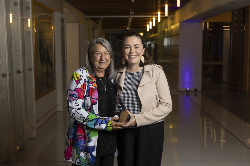 Associate Professor Julieann Coombes and Keziah Bennett-Brook