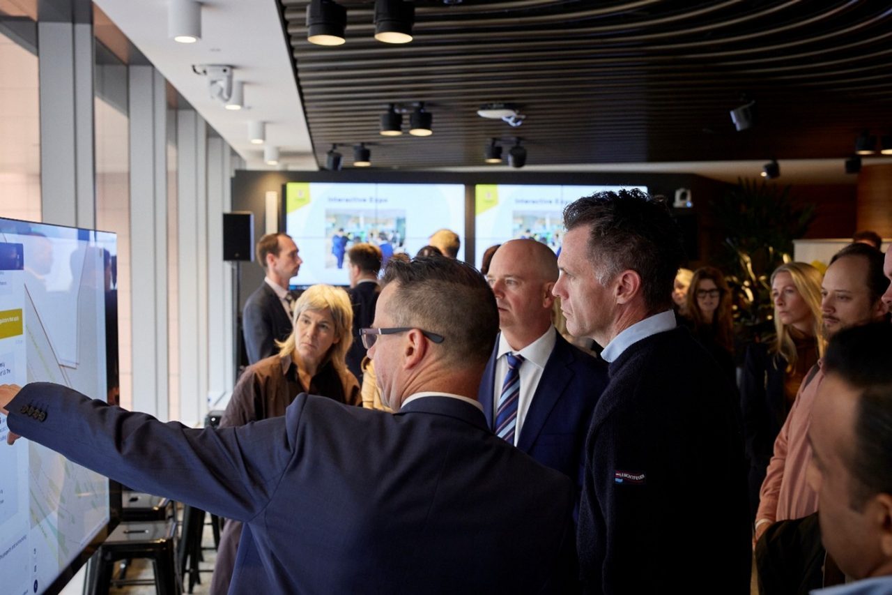 The Housing Analytics Lab, in Sydney’s Tech Central, is equipped with innovative technology including live dashboards of real-time planning approvals and a generative AI Assistant to forecast the impact of planning policies.